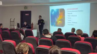 Marmaris Devlet Hastanesi’nde Temel Yangın Eğitimi