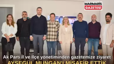 Ayşegül Mungan'dan Marmaris Gazetesine Ziyaret!
