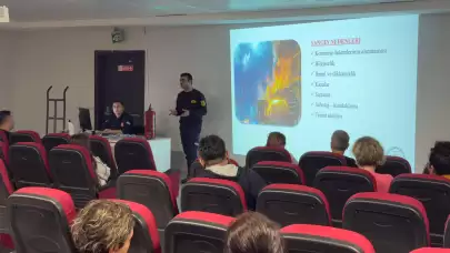 Marmaris Devlet Hastanesi’nde Temel Yangın Eğitimi