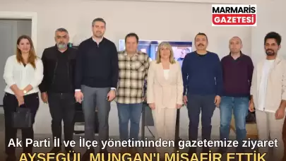 Ayşegül Mungan'dan Marmaris Gazetesine Ziyaret!