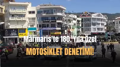 Marmaris'te 180. Yıl'a Özel Motosiklet Denetimi!