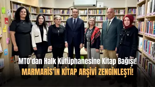 MTO'dan Marmaris Kütüphanesi'ne Anlamlı Kitap Bağışı!