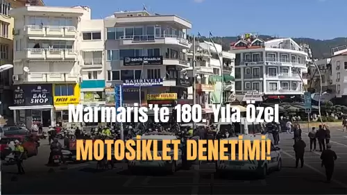 Marmaris'te 180. Yıl'a Özel Motosiklet Denetimi!